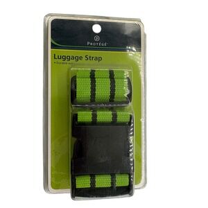 Protege Luggage Strap Green Glaze Black Striped 72" Suitcase Travel Belt Sealed